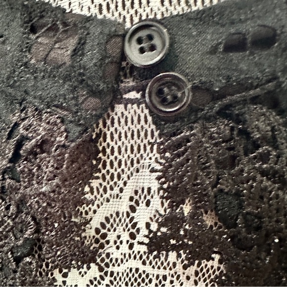 Francesca’s Black Lace Sleeveless Fit & Flare Dress Mini Dress Size Large - Picture 8 of 14